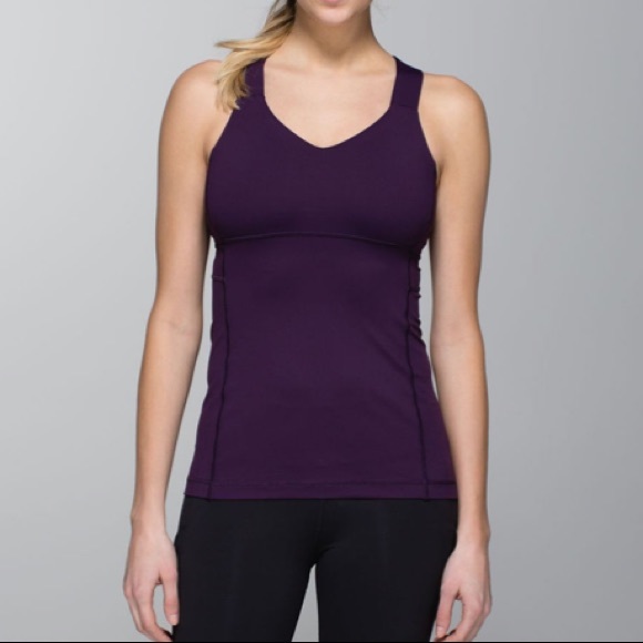 Lululemon Push Ur Limits Tank Deep Zinfandel Sz 8